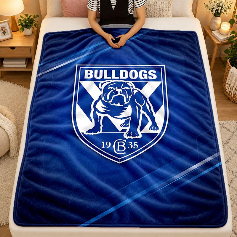 Фланелевое одеялоCanterbury-Bankstown Bulldogs Теплое мягкое плед для использования на диване кровати гостиной