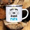 Best Dad In The Word Print Mug Camping Handle Mugs Handle Campfire Party Enamel Cup Creative Coffee Cups The Best Gifts for Dad