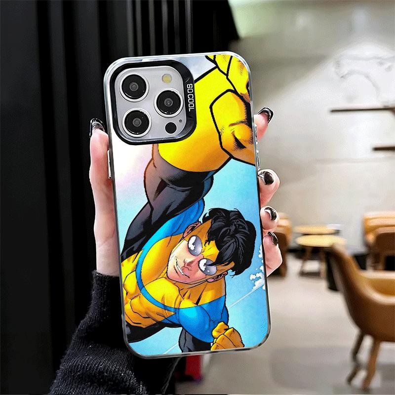 I-Invincible Anime Soft Phone Case for iPhone 15 16 17 Pro Max 17Air 16E 14 Plus 13 12 Mini Shockproof Cover Back Shell