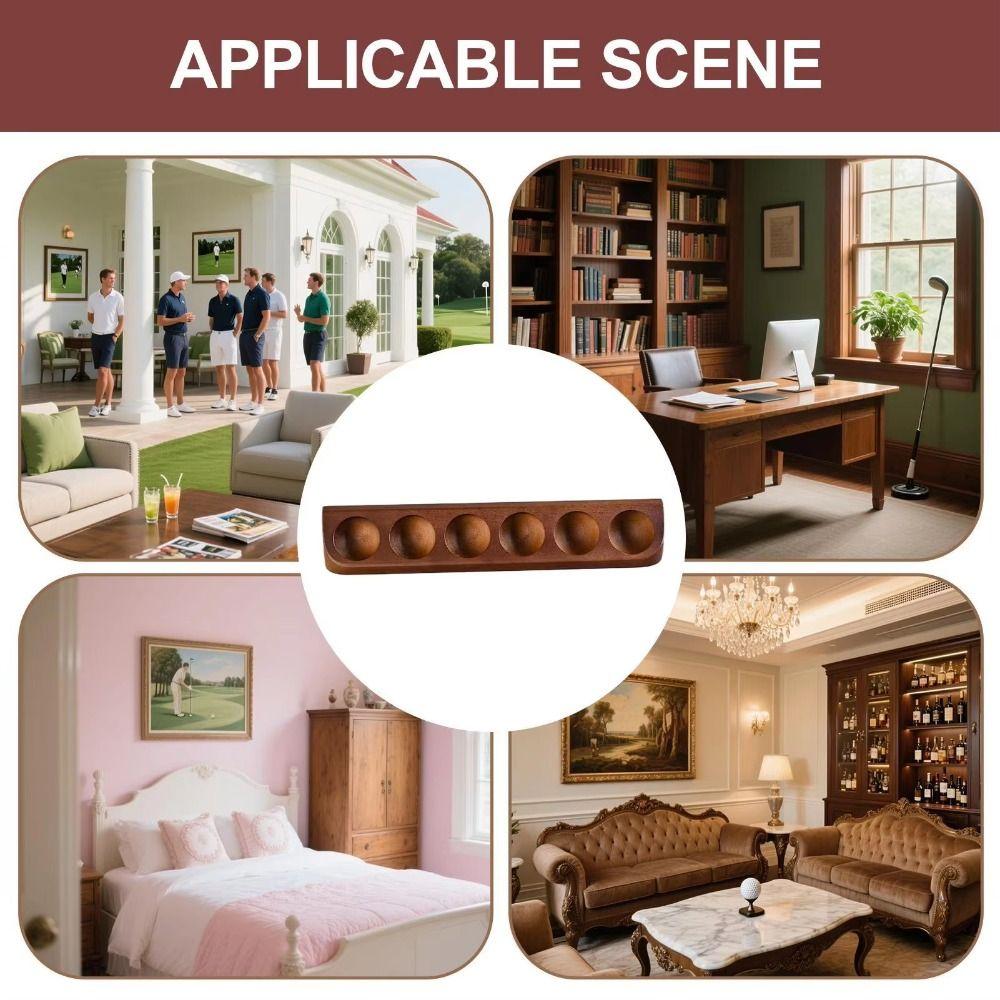 6 Standard Size Golf Ball Stand Holder Wall Mount Golf Storage Rack  Ball Collector