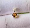 Подвеска из натурального желтого турмалина из стерлингового серебра 925 пробы в подарок за 130 долларов