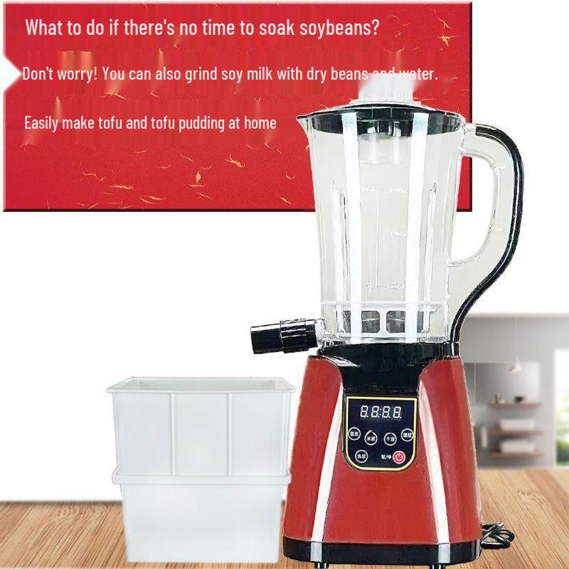 Compact Automatic Tofu & Soy Milk Maker, Rice Noodle, Douhua, and Rice Paper Grinder