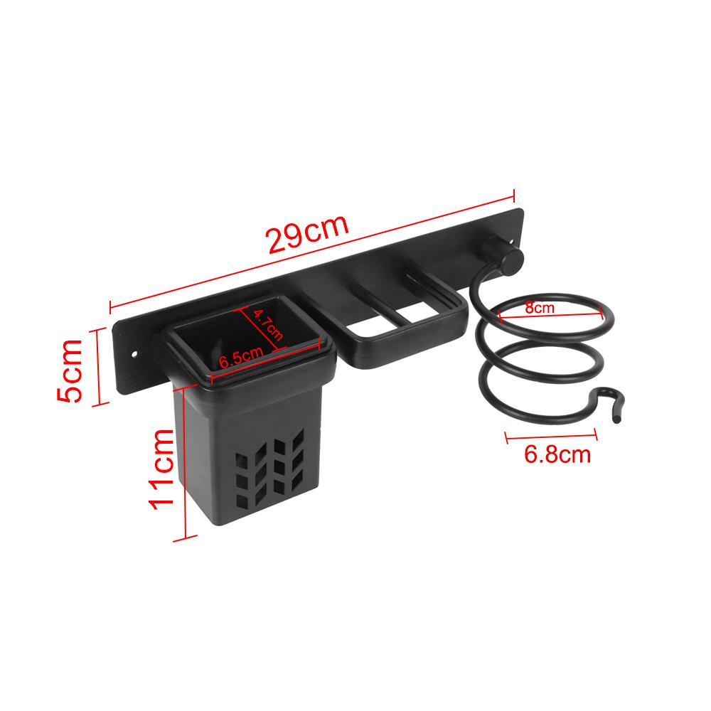 Hair Straightener Holder Hair Dryer Holder Rack Storage Holder Storage Box Wall Mounted Organizer Multi-Functional