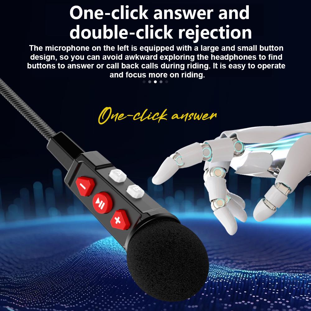 New Bt9 Motorcycle Bluetooth Helmet Headset Double Ears 800Mah 5.3Bt Waterproof Voice Control Hands-Free Call Music Player