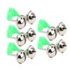 5Pcs Fishing Pole Fish Bite Lure Alarm Alert Twin Bell Ring Rod Tip Clip Fishing Bell