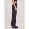 Pantalon cargo - Urban Classics - Femme - Taille haute - Denim extensible - Noir