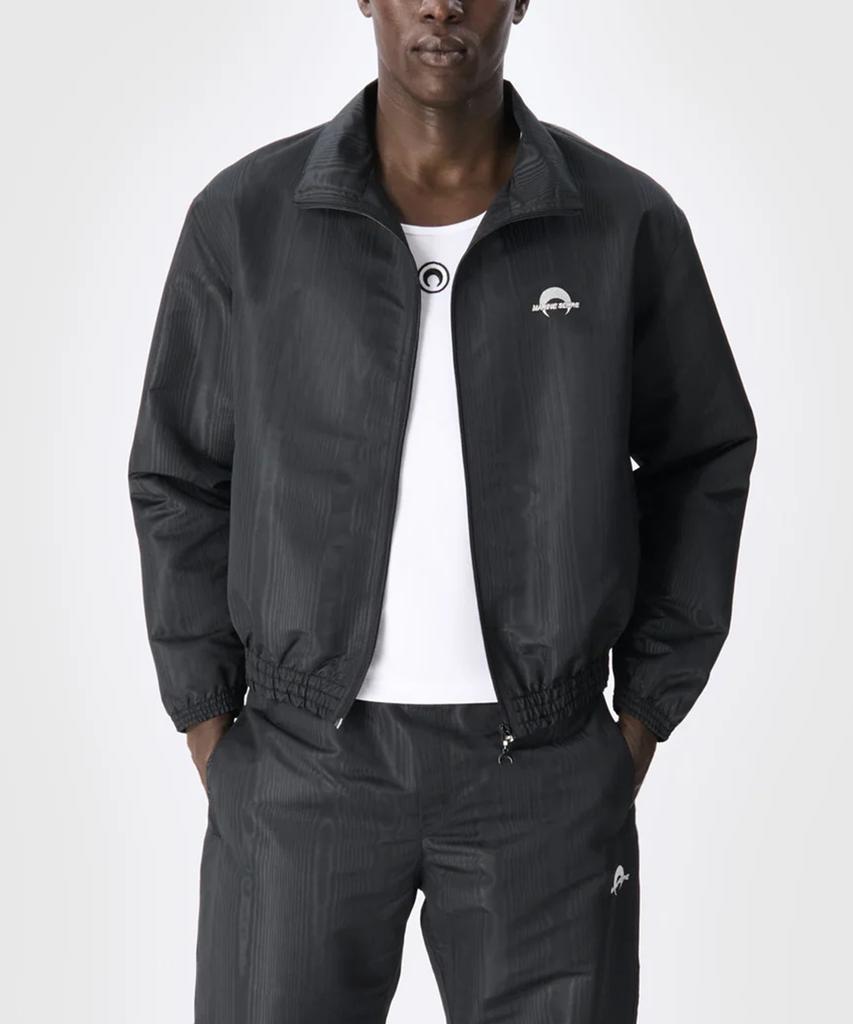Marine Serre (U) Recycled Nylon Track Jacket Black