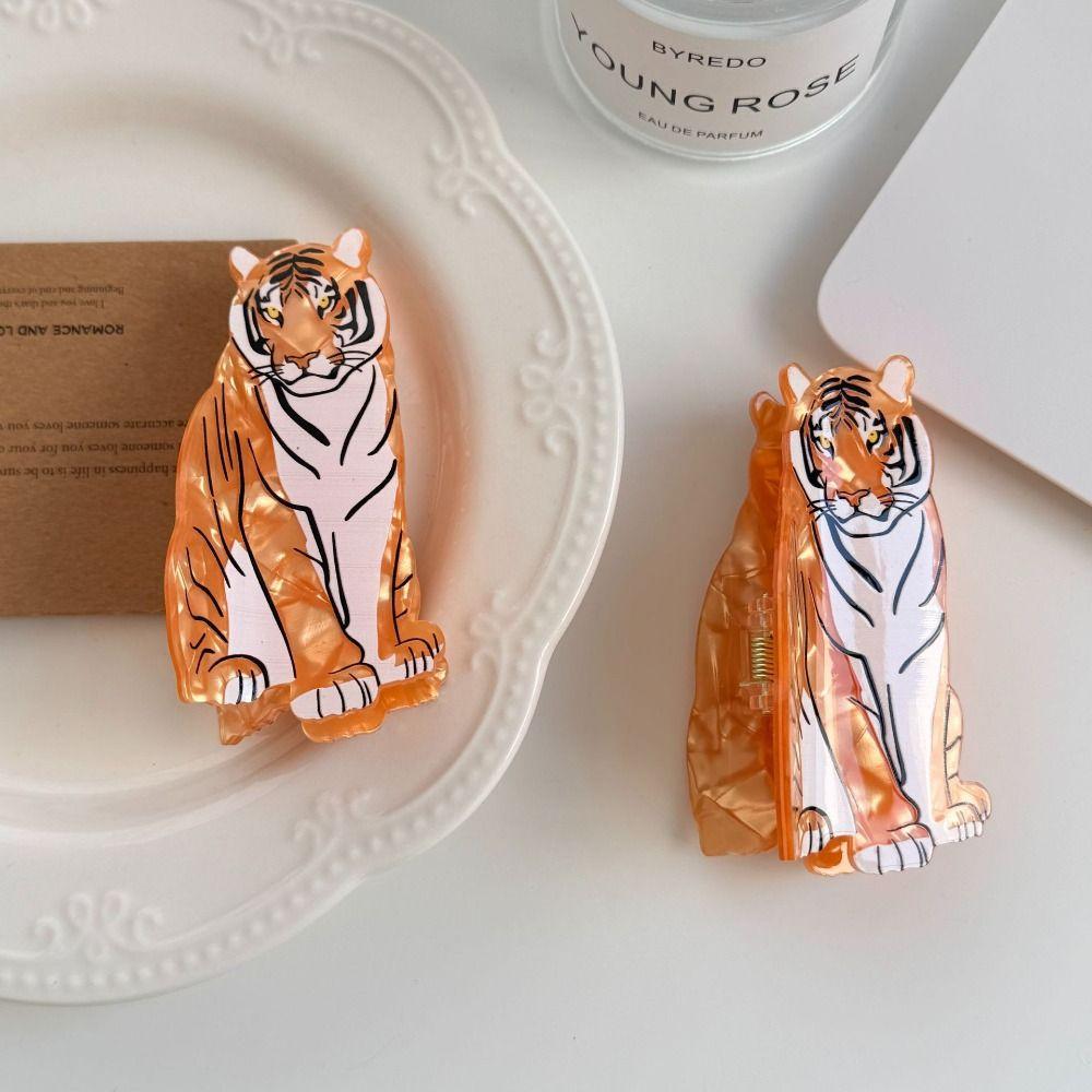 Hairpin Tiger Hair Claw PC Large Shark Clip Cute Animal Shaped Hair Clip Girls