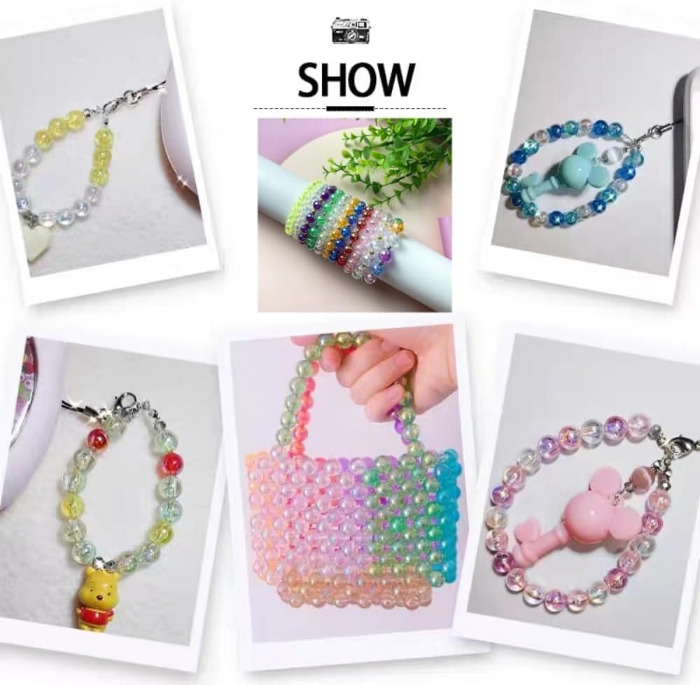 Товары для вечеринок 50/100 шт. круглых жемчужин, разделителей, бусины, ожерелья, браслеты, серьги, аксессуары для самостоятельного изготовления ювелирных изделий, акрил 6/8 мм