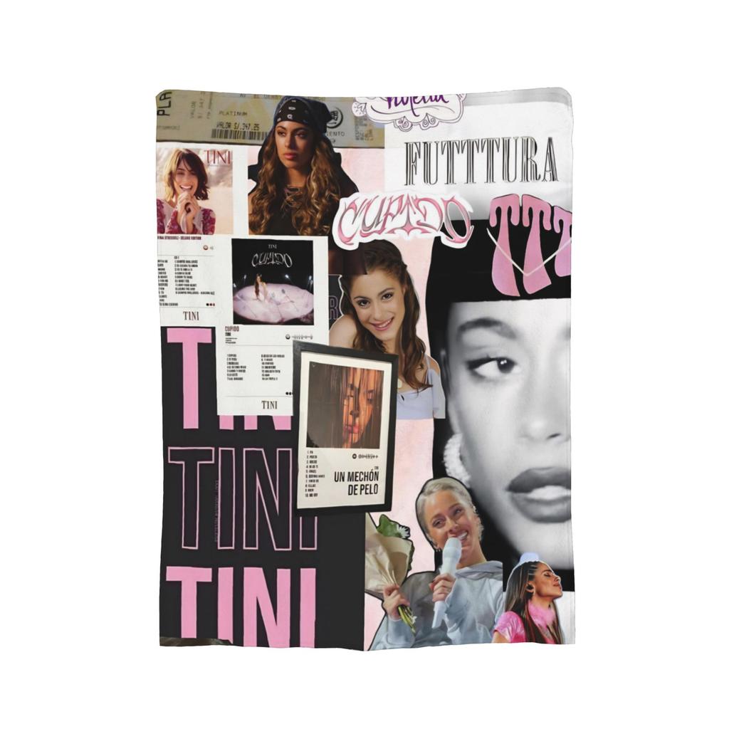 Super Soft Singer TINI STOESSEL Futtura Album Throw Blanket Premium Flannel Fleece Lightweight Bed Blanket Fuzzy Plush Blankets