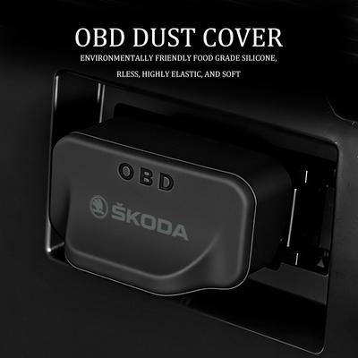 Для автомобиля Силиконовая пылезащитная крышка OBD Водонепроницаемая защитная крышка Fabia Kodiaq Kamiq Superb Yeti Octavia Enyaq Rapid kybf34