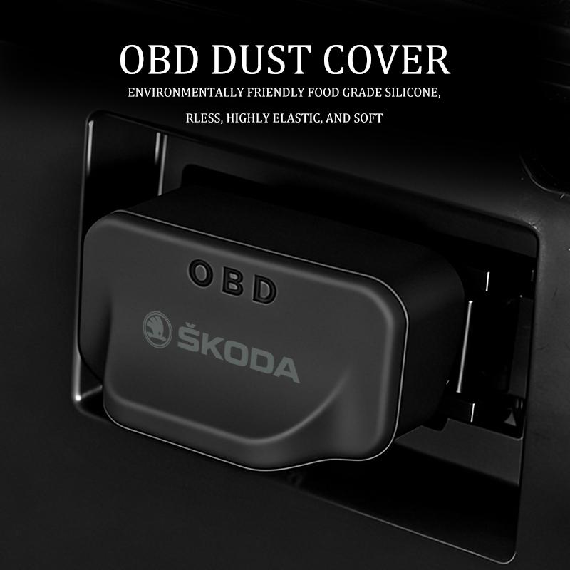 BATL9 Для автомобиля Skoda Силиконовая пылезащитная заглушка OBD Водонепроницаемая защитная крышка Fabia Kodiaq Kamiq Superb Yeti Octavia Enyaq Rapid