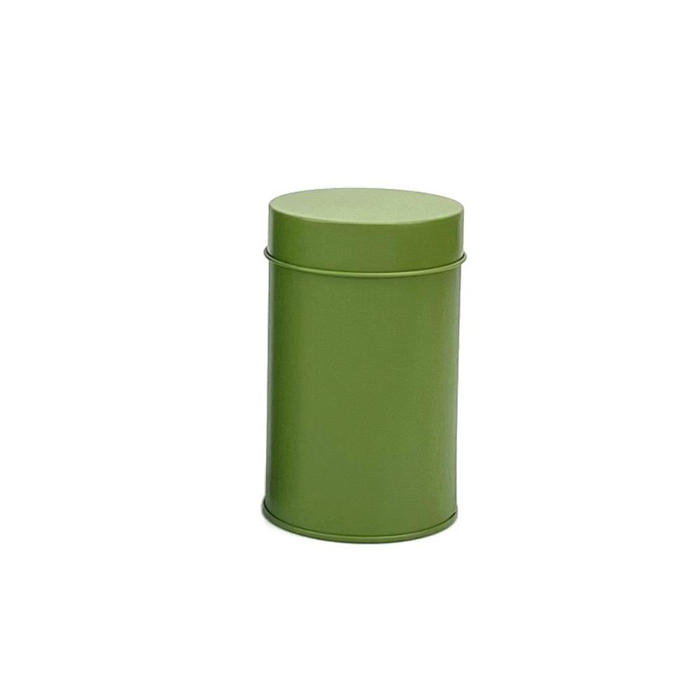Dust-resistant Tinplate Tea Canister Double Seal Lid Tea Can Solid Color Tea Storage Box Candy