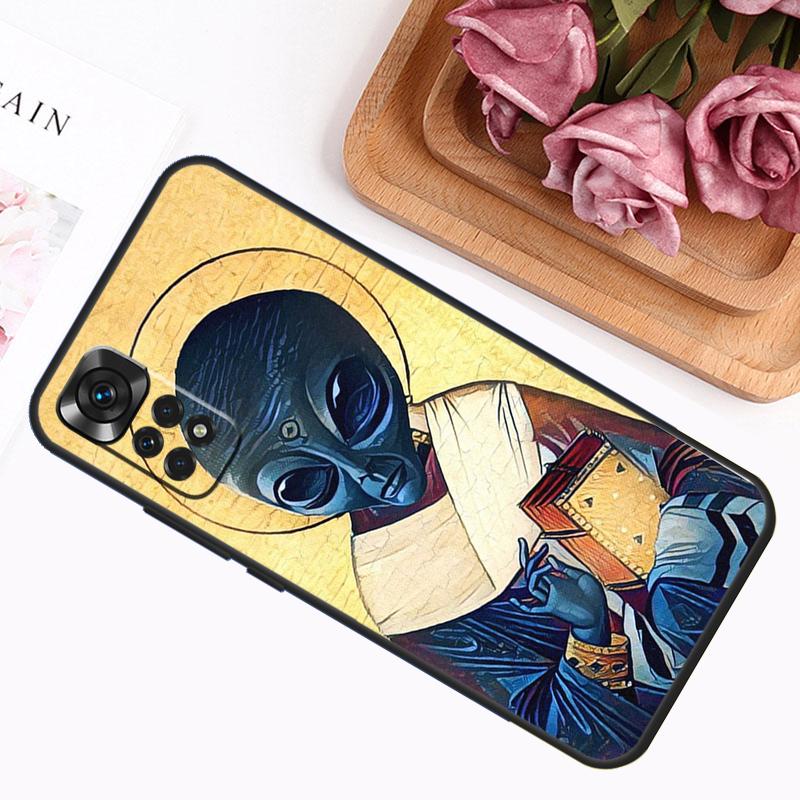 Милый чехол в стиле 'Инопланетянин' для Xiaomi Redmi Note 14 12 11 9 10 13 Pro 9S 10S 11S 12S Redmi 13C 14C 10C 12C