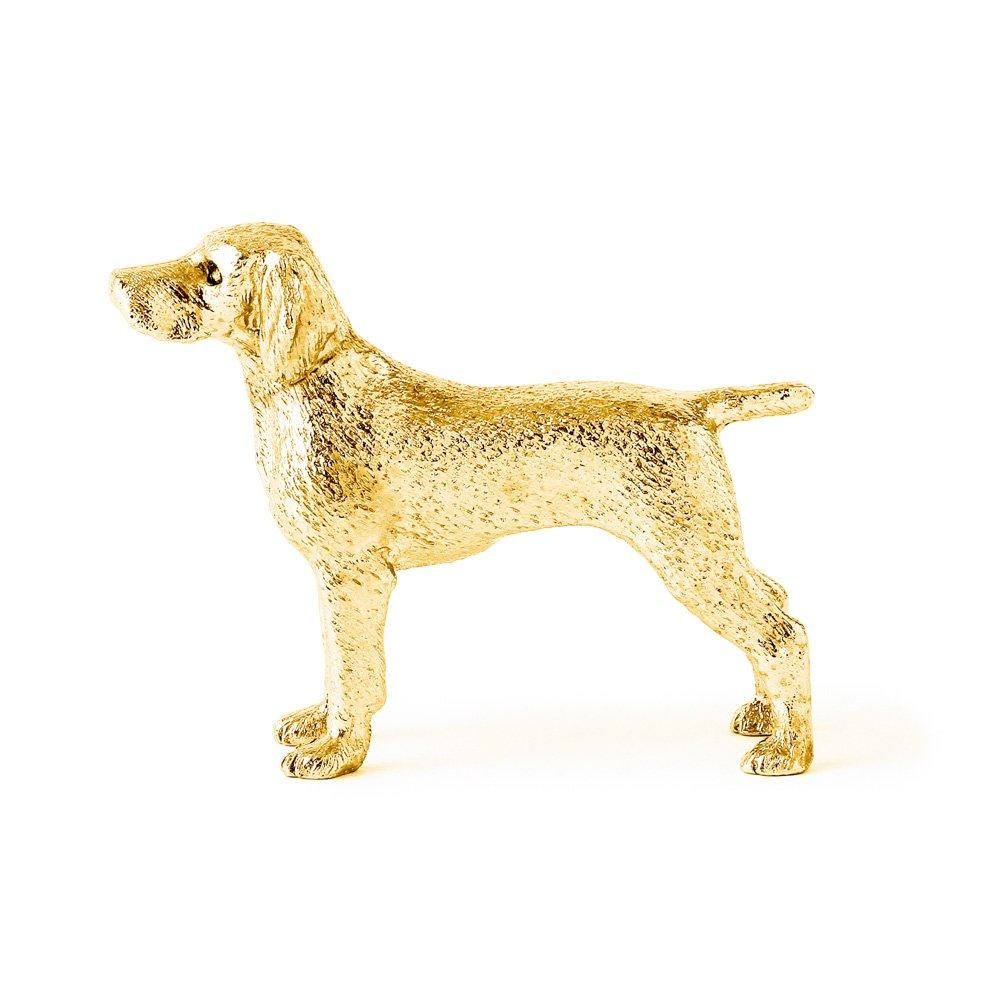 Коллекция фигурок собак породы веймарская легавая, позолоченная 22 карата, британское искусство