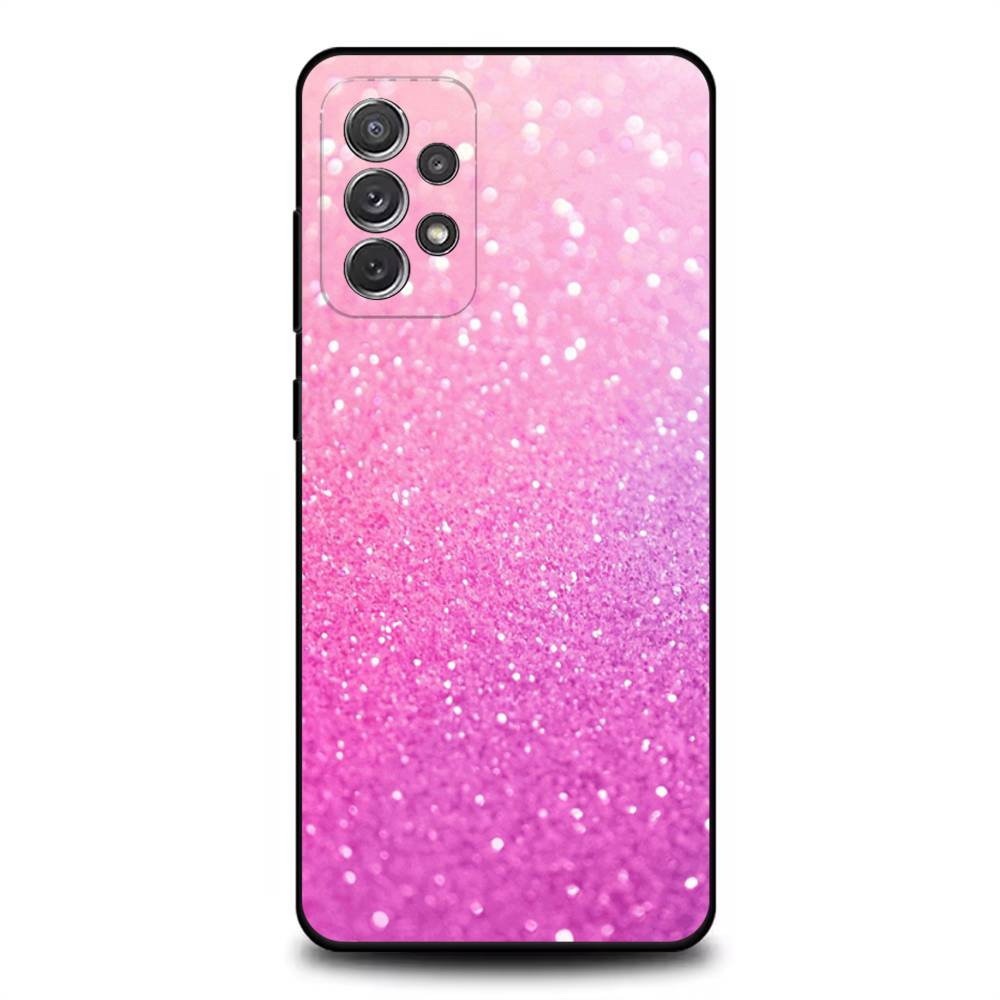 FHNBLJ Золотой Розовый Блестящий Чехол для Телефона Для Samsung S25,S24,S21,S22,S23,S30,Ultra,S20,Plus,Fe,Lite,Note,10,9,5G Черный Чехол