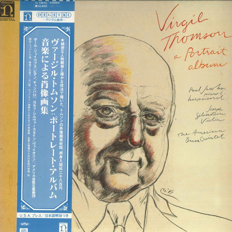 LP Record VARIOUS - Virgil Thomson: Portrait Album - A G13012 NONESUCH Japan Obi Classical Used