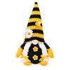 Good Luck Gnome Ornament Bee Day Themed Sunflower Decor Plush Doll Gnome Figurine Centerpiece Festive Bee Party Decoration