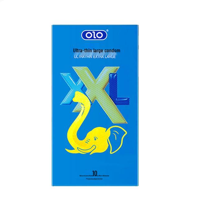 OLO Ультратонкие Большие 001 Презервативы, Упаковка 10 шт., С Водоувлажнением, Ощущение "Почти Не Чувствуется", Средства для Взрослых