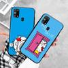 Черный чехол для Xiaomi Redmi 13C Note 9 iPhone XR 7 8 14 15 11 12 13 X XS Pro Max Samsung A25 S23 S24 FE Ultra Plus Doraemon