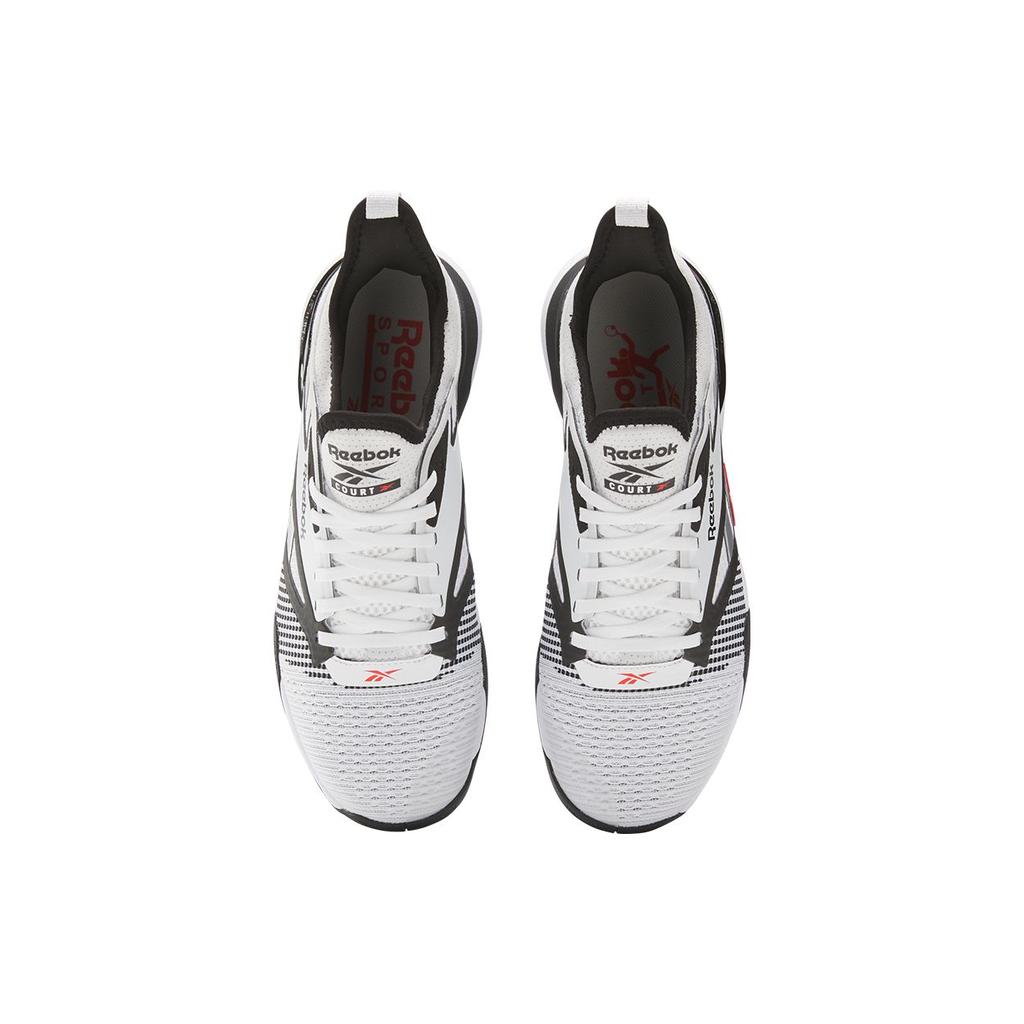 Reebok Nano Court Black White Energy Red Unisex Sneakers 100212265