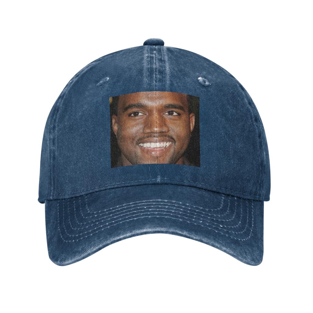 Смешные бейсболки с мемами Канье Уэста Snapback Вареные джинсовые кепки Регулируемая кепка Спортивная бейсболка Ковбойская шляпа для унисекс