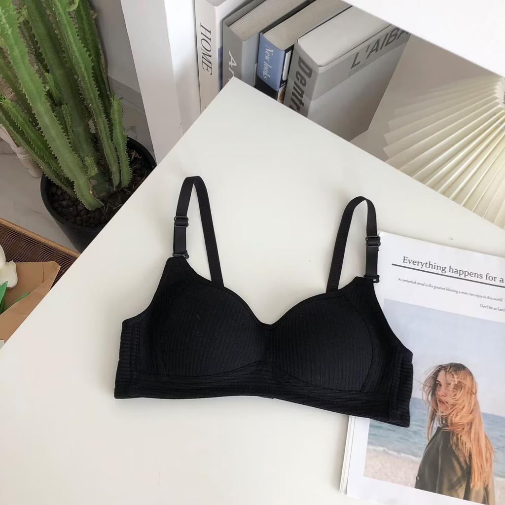 Нижнее белье для девочек, хлопковый бюстгальтер с небольшой грудью, декомпрессионный комфортный и удобный без стального кольца, бюстгальтер для подростков, топ