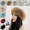Thick Winter Hat Imitation Fox Fur Wide Headwrap Fashion Elastic Ski Hats  Winter