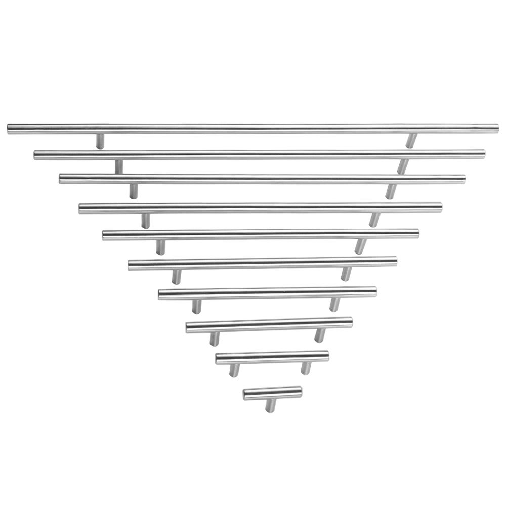 Component Cabinet Handles Hardware Door Knobs Stainless Steel  Knobs Wardrobe Pulls T-Bar Handle