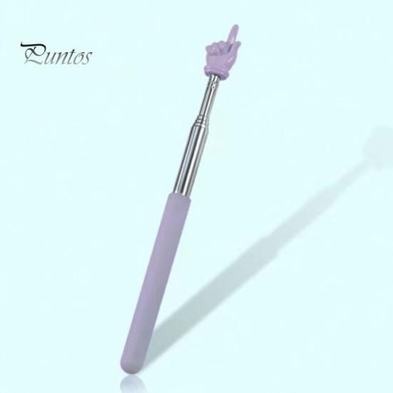 Указатель для учителя макаронного чтения с пальцами, выдвижной, регулируемой длины, указатель с матовой ручкой из нержавеющей стали