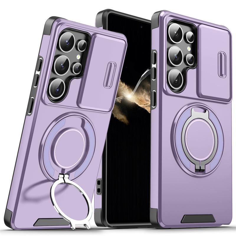 Чехол-кольцо Armor для Samsung Galaxy S24 S23 Plus S21 S22 S25 Ultra S20 FE A54 A55 A16 A36 A56 A17 5G с защитой объектива