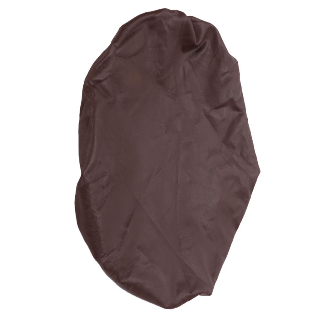 Чехол для барного стула круглый, из ПУ-кожи, эластичный, водонепроницаемый, для круглой парикмахерской стула, цвет кофе