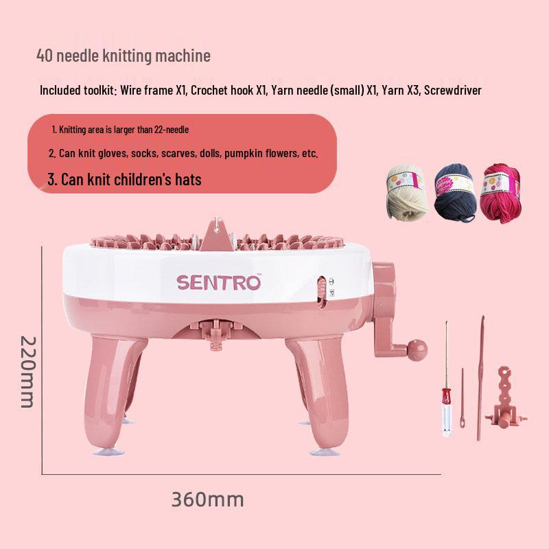 Вязальный станок с ручным приводом для детей для носков, шарфов и свитеров - Домашняя и детсадовская игрушка