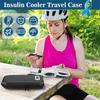 Дорожный футляр для инсулинового холодильника с термометром, дисплей, охладитель для лекарств от диабета, портативный охлаждаемый органайзер для лекарств с научными данными
