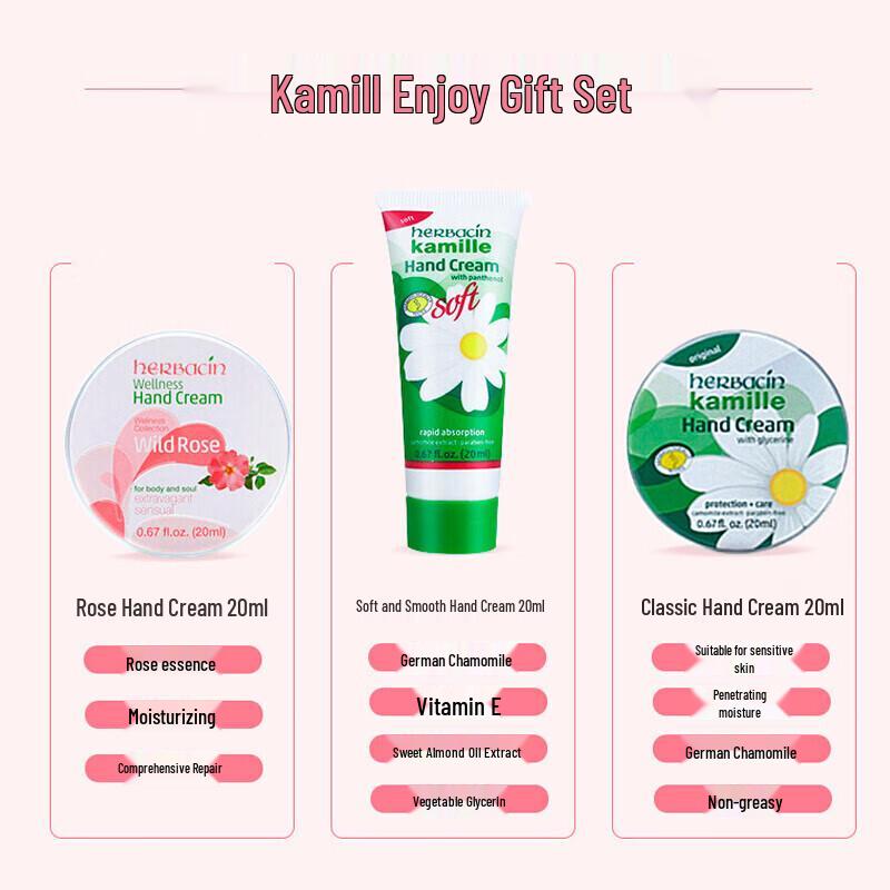 Herbacin German Chamomile Hand Cream Set