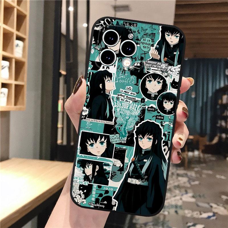 Phone Case Carcasa Funda For iPhone 17 Pro Max 17 Air 16 15 14 13 Pro Max 15 16 Pro 15Plus Anime Tanjiro Demon Slayer
