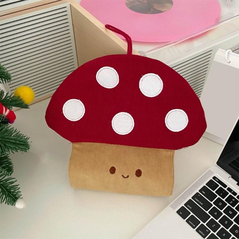 Unique Fabric Mushroom Wall Mounted Tissue Dispenser for Bathroom Kitchen or Office Storage Solution Daily Use