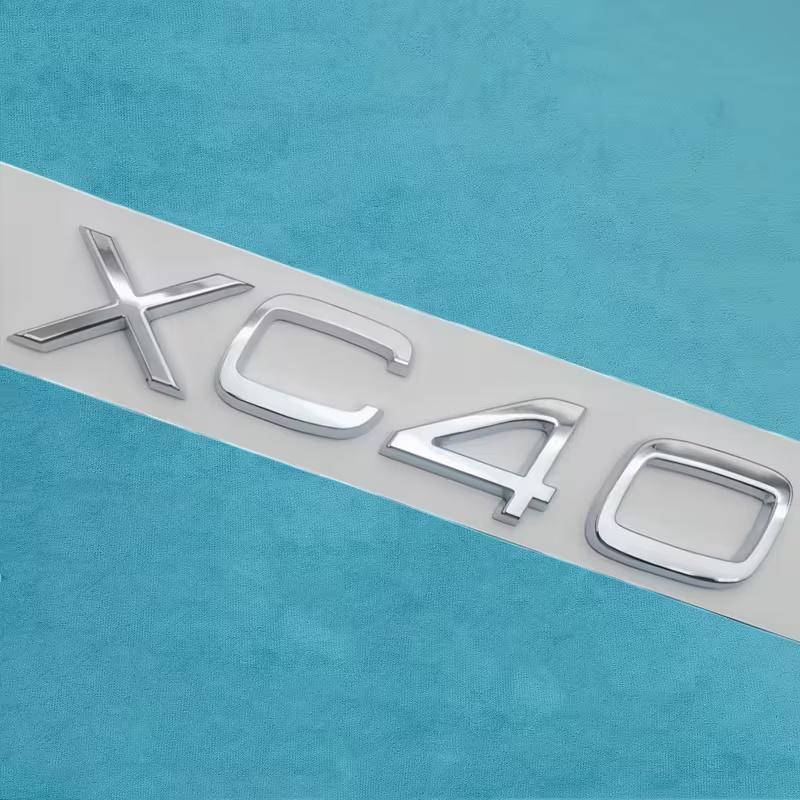 3D Хромированные ABS Накладки с Названием Модели XC40/XC60/XC90, Подходят для Наклеек на Логотип Багажника XC40 XC60 XC90, Автоаксессуары