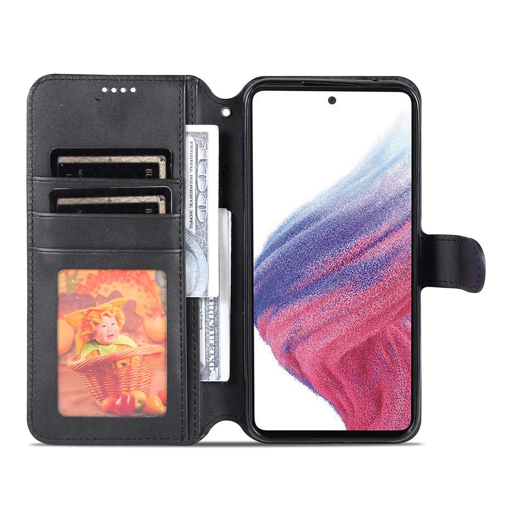 AZNS Чехол для телефона для Samsung Galaxy A54 5G Текстура телячьей кожи Кошелек Подставка Кожаный защитный чехол для телефона