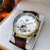 Большие многофункциональные полностью автоматические механические часы с маховиком, классические легкие роскошные светящиеся водонепроницаемые мужские часы