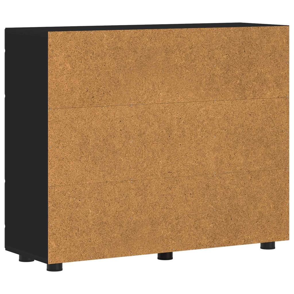 Wooden Cabinet Black 88.5 x 30.5 x 73 cm Engineered Wood