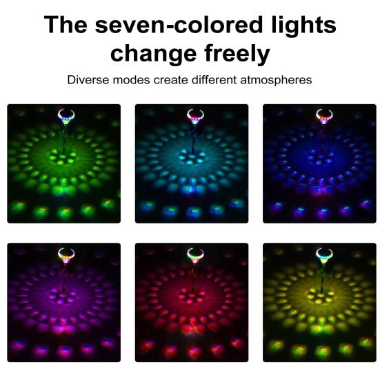 2 Pcs Solar Pathway Lights IP55 Waterproof Solar LED Lawn Lights Outdoor Color Changing Solar Garden Lights for Walkway Patio Yard Decor