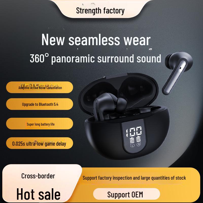 T22 TWS Bluetooth Headset: Dual Dynamic Coils, Four Speakers, Display Screen, Heavy Bass Sound