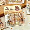 6pcs/set Capybara Pencil Cap For Pupil Transparent Protects Pencil Tip Japanese Kawaii Stationery