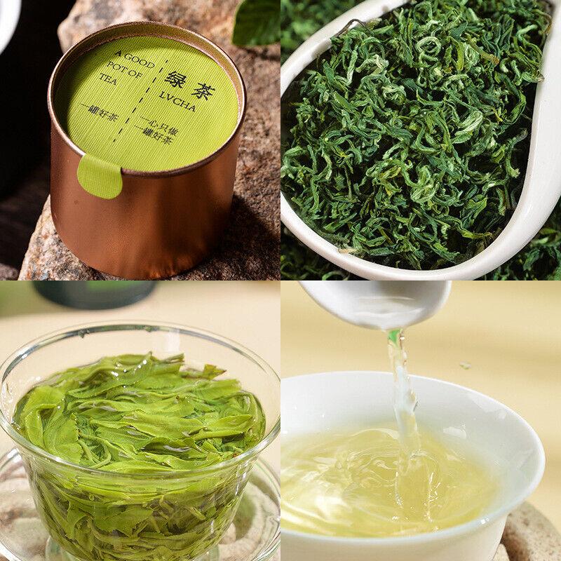 Зеленый чай Happy Tea Зеленый чай Органический высококачественный чай в маленькой горшочке 50 г/10 банок