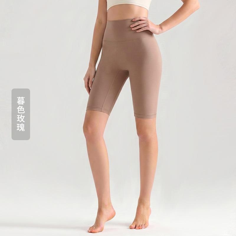 Weiman cloud nude five-point yoga pants women's summer thin tight yoga clothes high waist hip lift fitness yoga pants