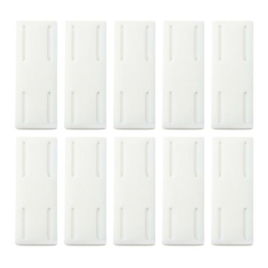 2/8Pcs Wall Mount Power Strip Holder Easy To Install Adhesive Punch-Free Socket