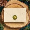 1pc Wax Seal Stamp Set Sealing Wax Stamp Solid Brass Head Wood Handle Retro Brass Stamp Kit Removable for Envelopes Invitations Gift Card Lemon