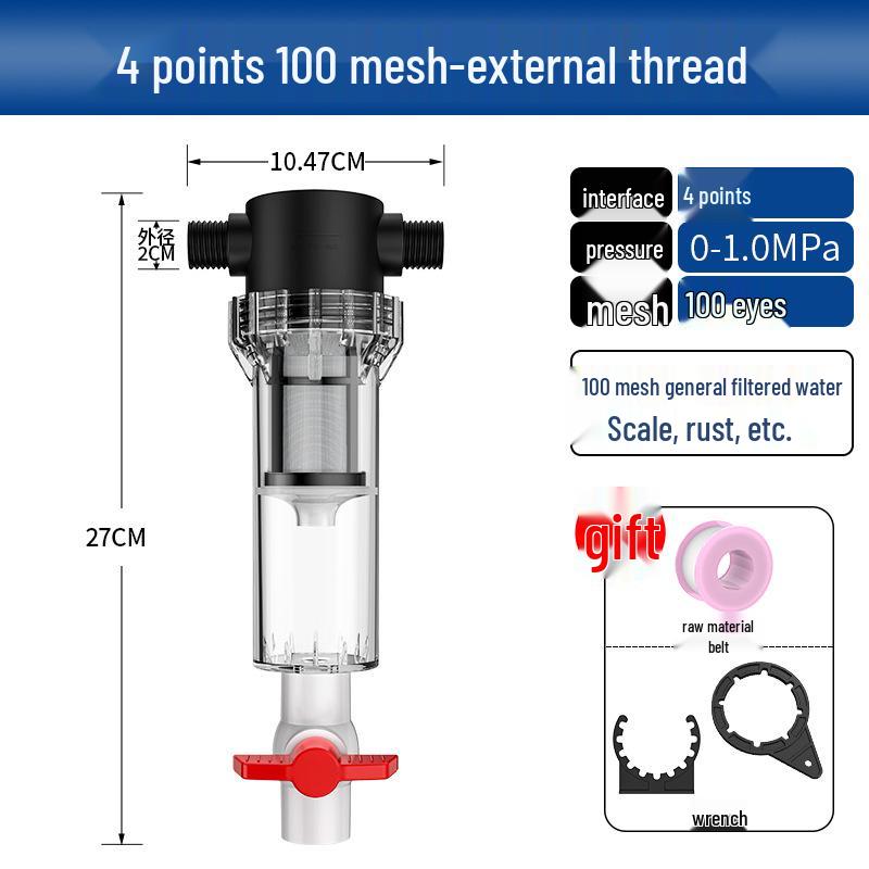 Large Capacity Fish Tank Pre-Filter and Waste Separator Pipeline