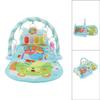 Baby Gym Kick Play Piano Mat Lullabies Lights Educational Baby Musical Fitness Game Pad Blue